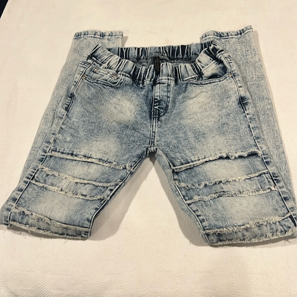 American BAZI whitewash jeans size small